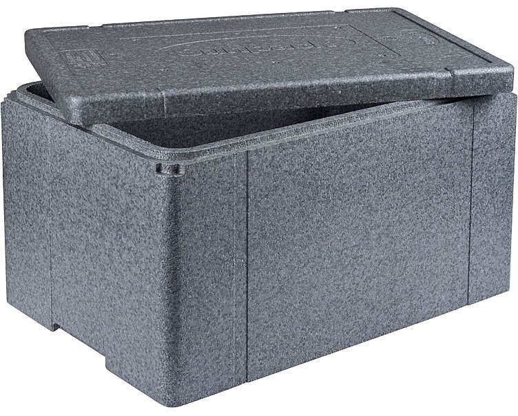 Termoboks 1/1 gastro 60x40x32cm grå eps 1-roms 3stk