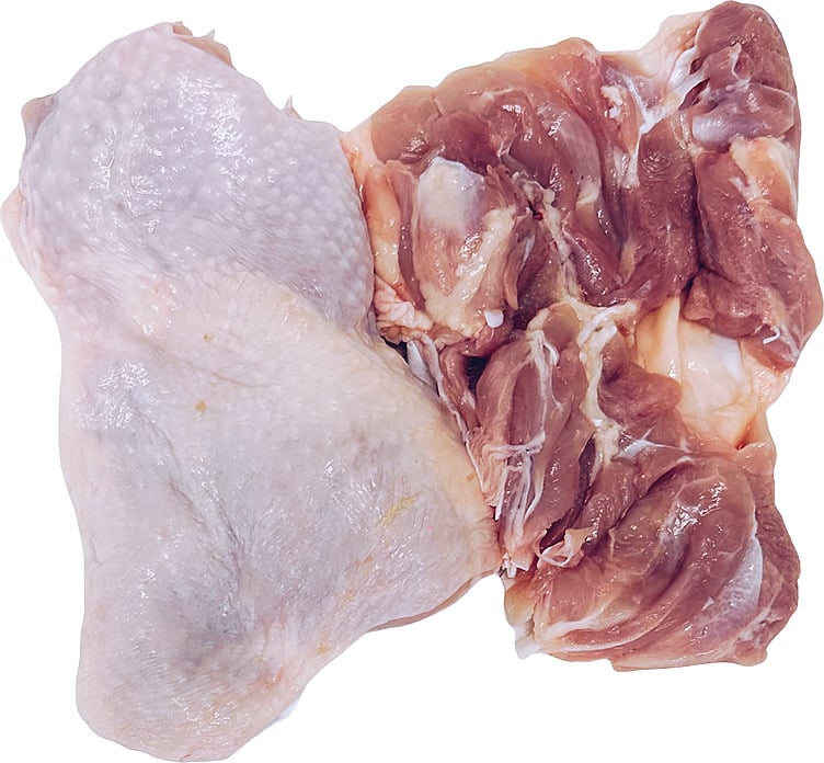 Kylling lårkjøtt m/skinn u/ben halal  5kg