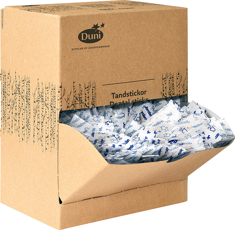 Tannstikker enk.pk.i dispenser 1000stk