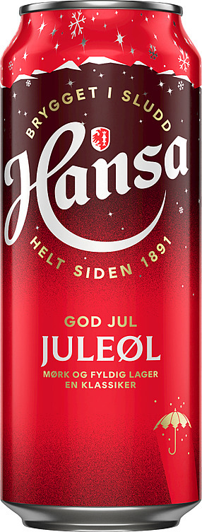 Hansa juleøl bx   4,7%   24x50cl