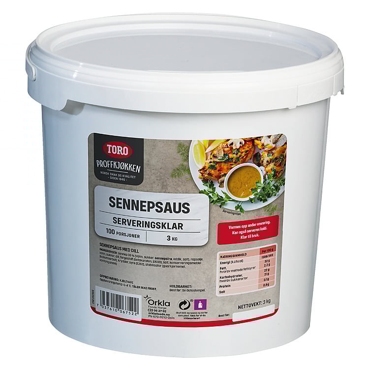 Sennepssaus m/dill   3kg