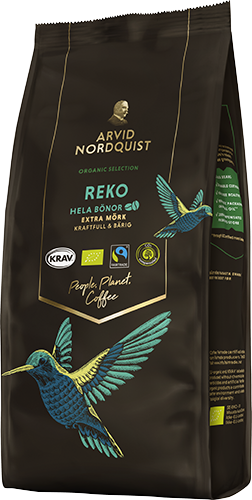Kaffe selection reko hele bønner økol.&fairtrade 450g