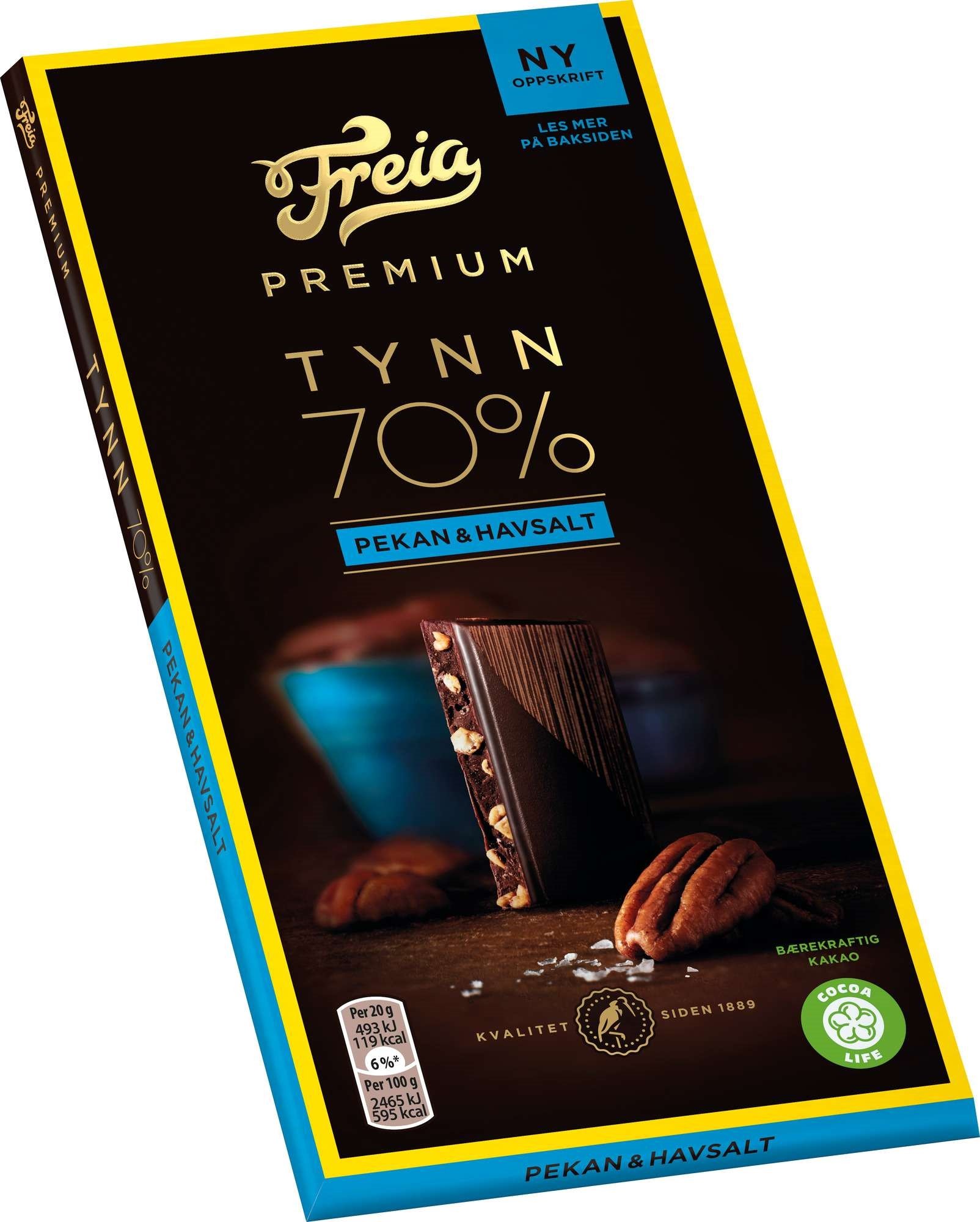 Premium 70% pekan & havsalt t 20x100g