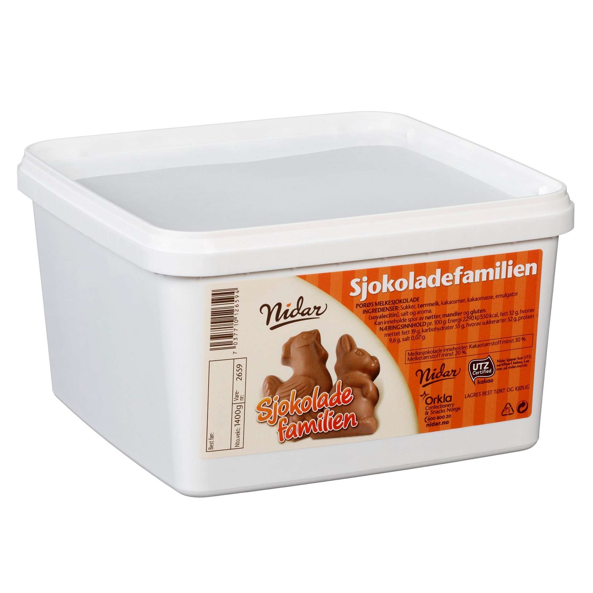 Sjokoladefamilien løsvekt  t  1400g