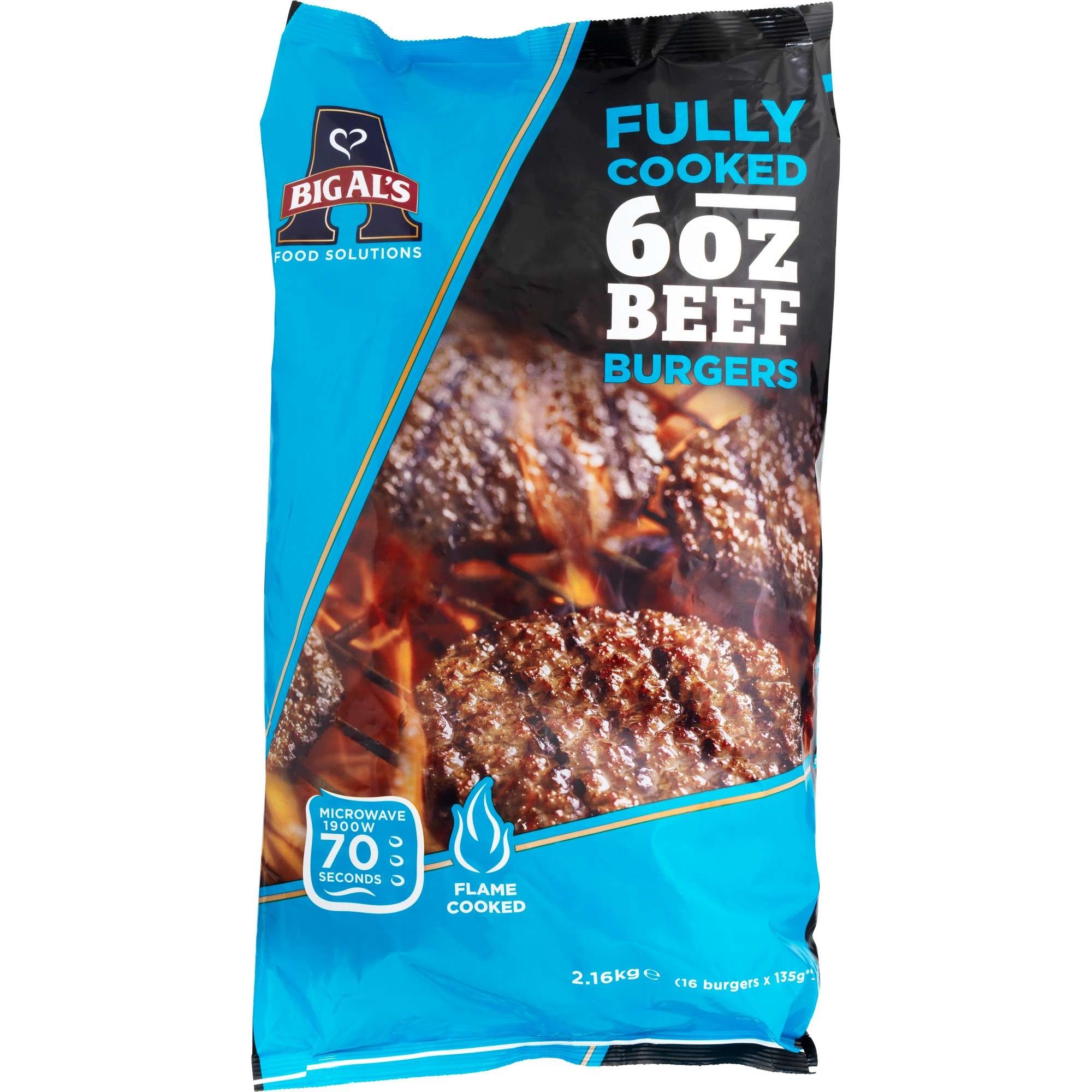 Flammegrillet burger t 32x135g månedspris