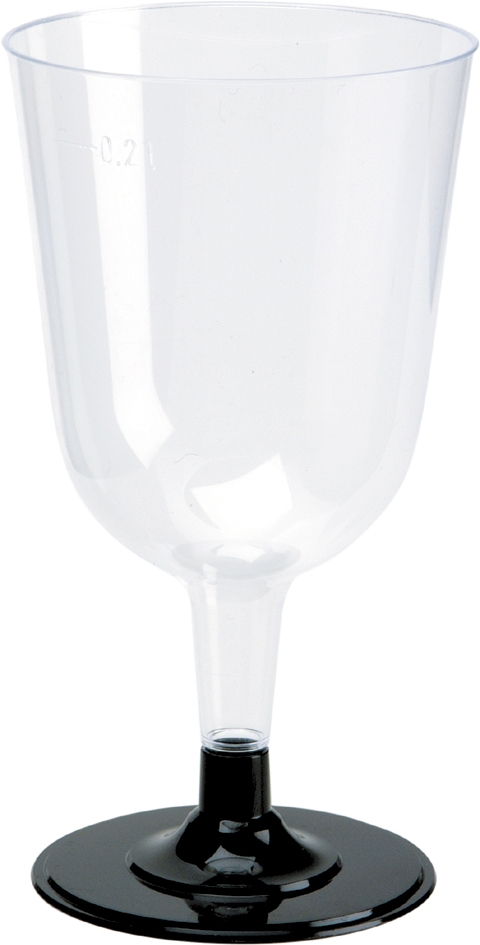 Glass r.vin m/so.løs fot   12stk