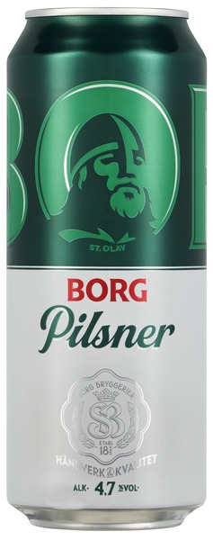 Borg pilsner bx   4,7%  24x50cl