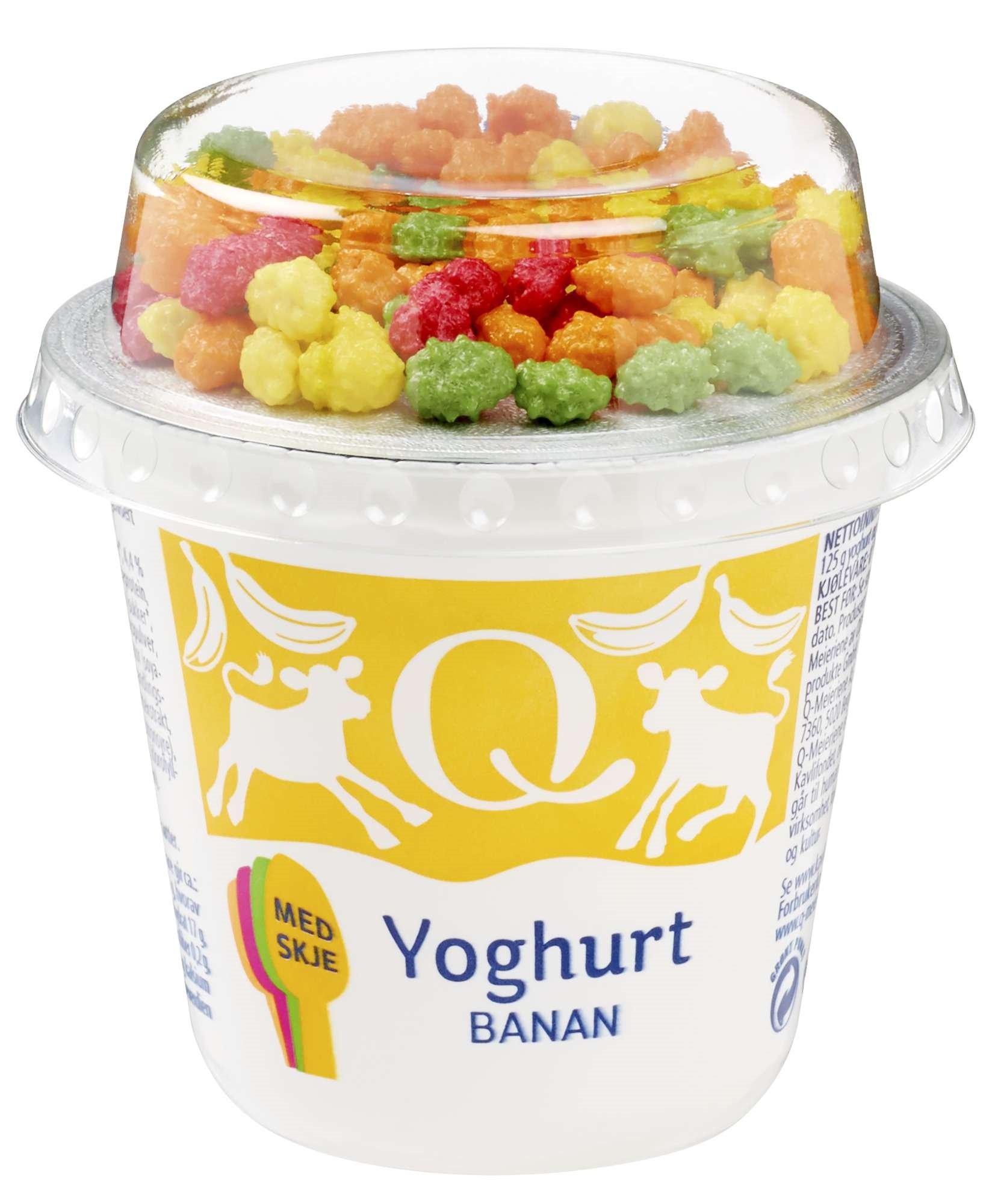 Q barneyoghurt banan beger 135g