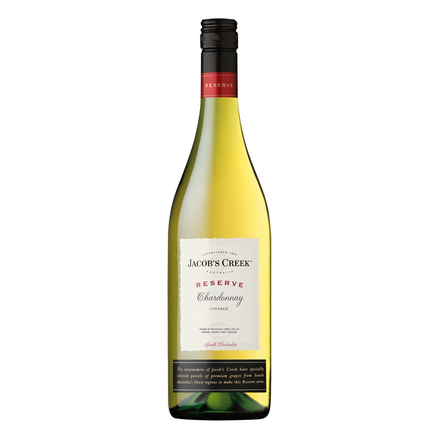 Jacob s creek reserve chardonnay 13% 75cl