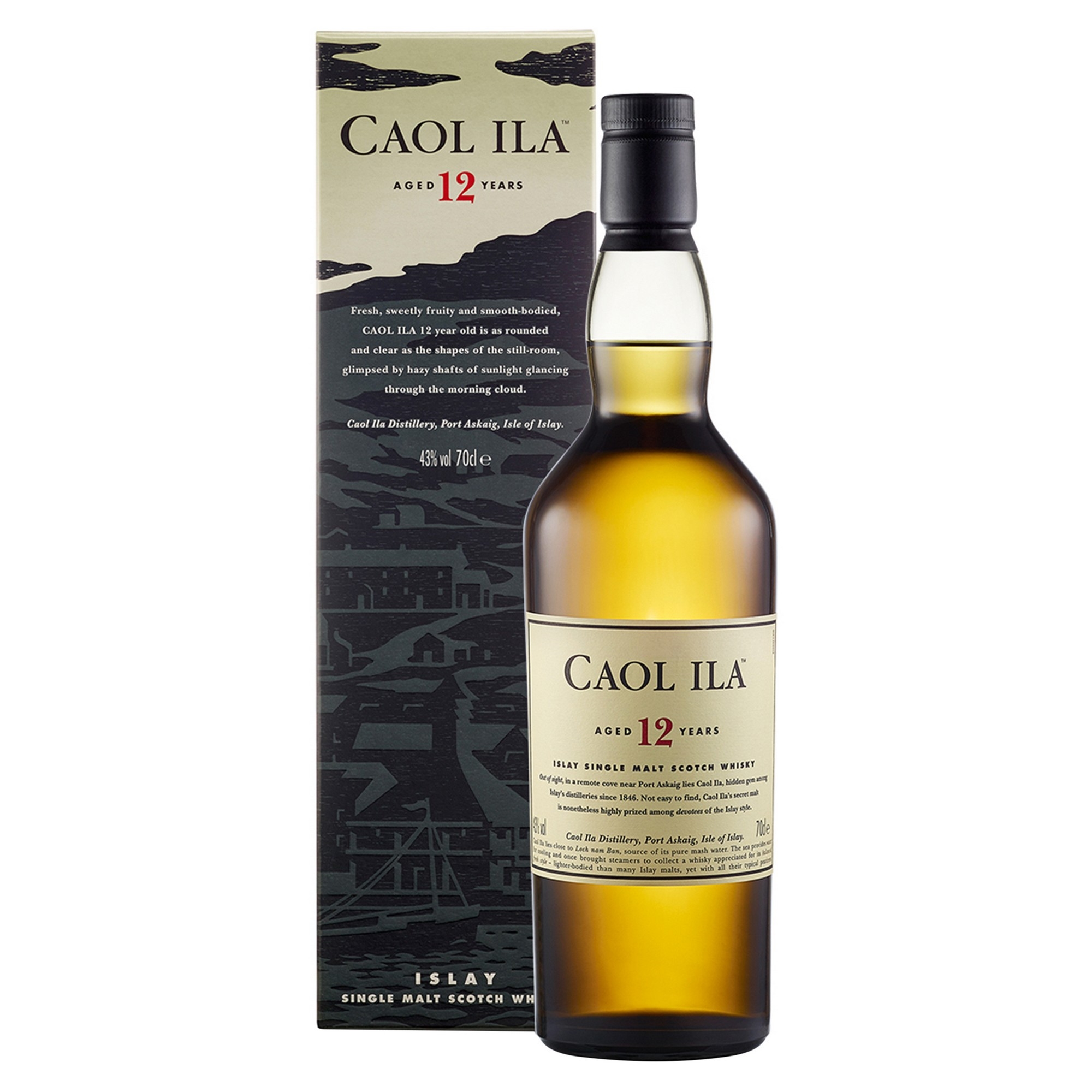 Caol ila 12 years old single malt 43% 70cl