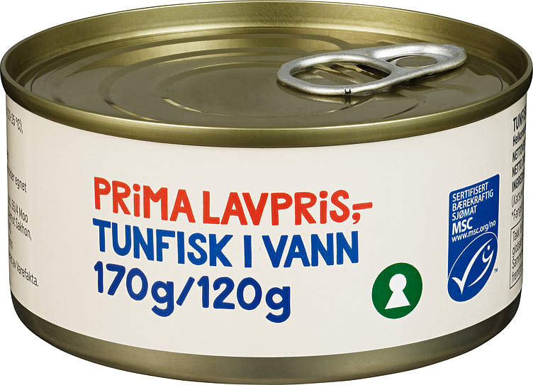 Tunfisk i vann msc 170g