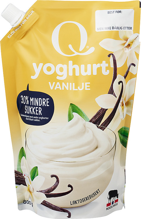 Frokostyoghurt vanilje pose   800g