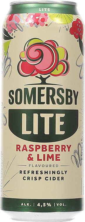 Somersby rasberry lime lite cider  4,5%  24x50cl