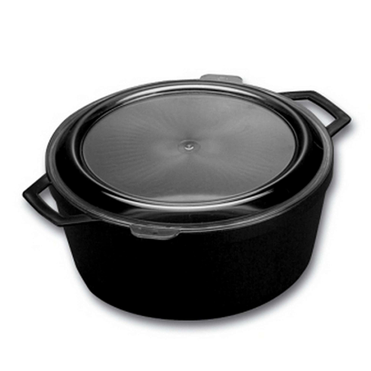 Plastic pot 750ml w/legs & lid 50pce