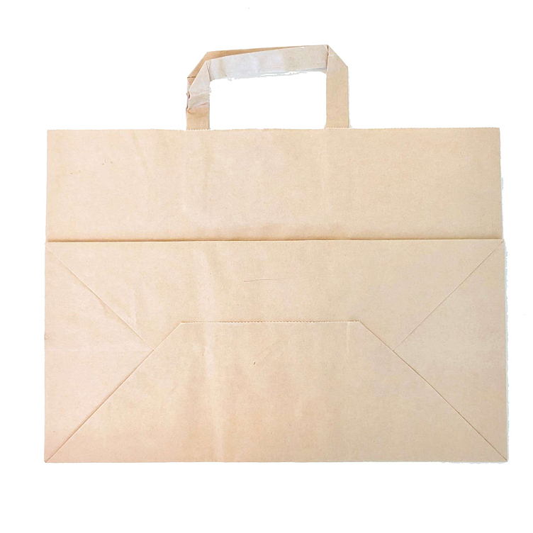 Bærepose papir brun 35x17x24cm 250stk