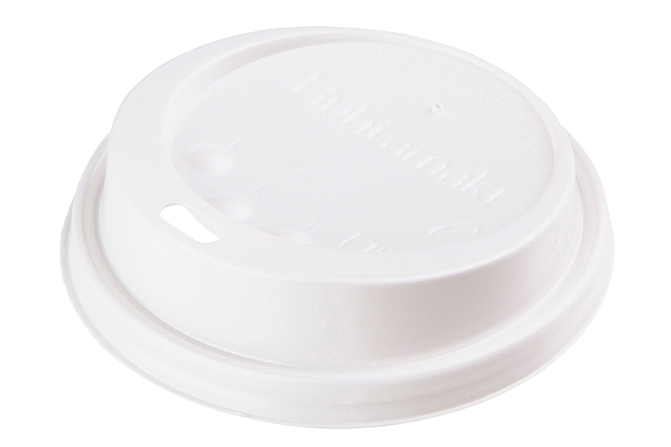 Lokk beger hvit ø80mm  100stk