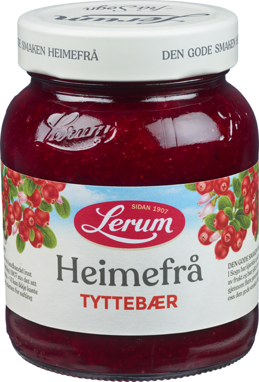 Lerum tyttebær heimefrå   390g