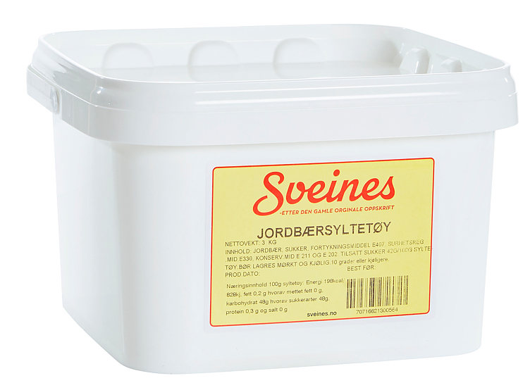 Jordbærsyltetøy 3kg