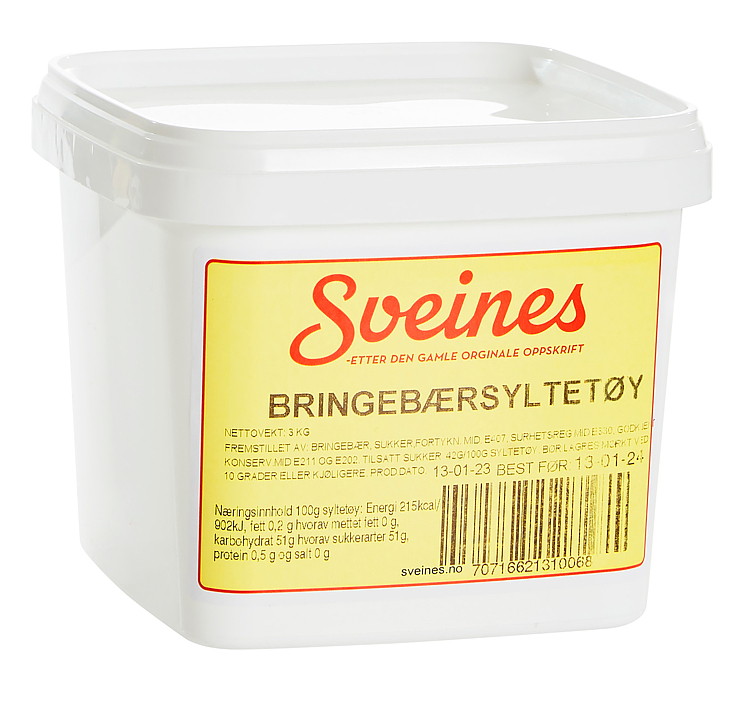 Bringebærsyltetøy stenbaks 1kg