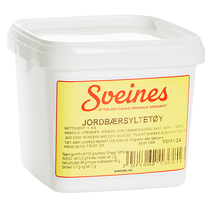 Jordbærsyltetøy stenbaks 1kg