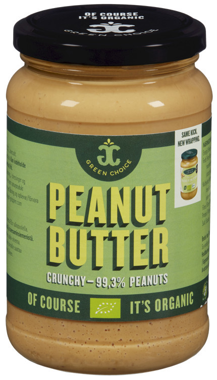 Peanøttsmør crunchy økol.   340g