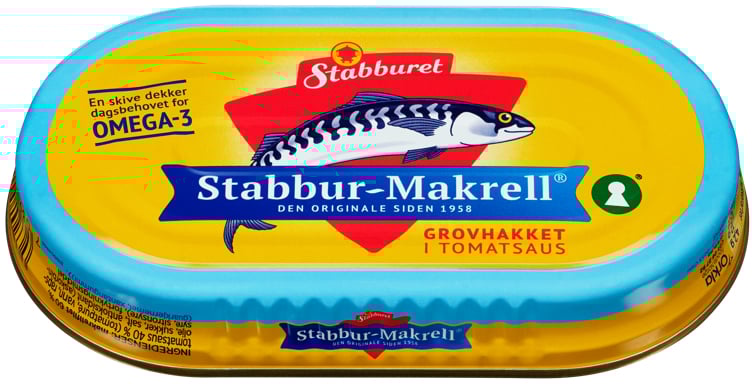 Stabbur-makrell grovhak.   170g