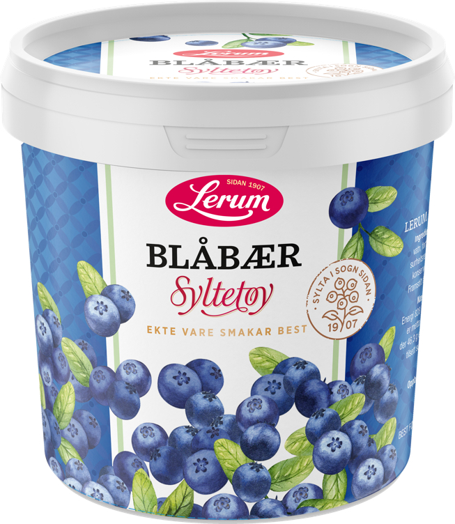 Blåbærsyltetøy 6x1kg 1kg