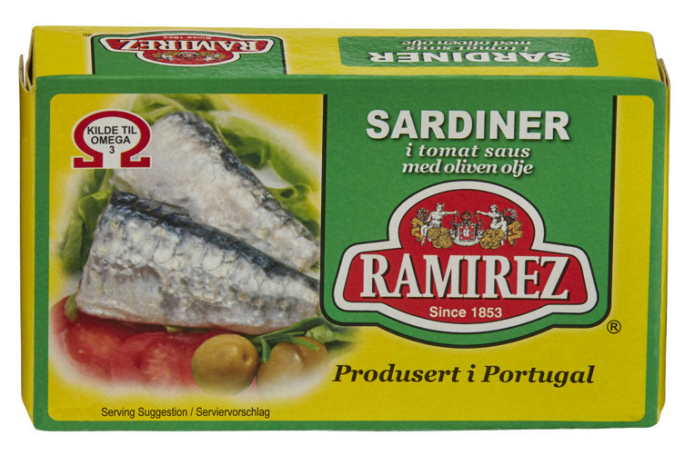 Sardiner i tomatsaus   124g
