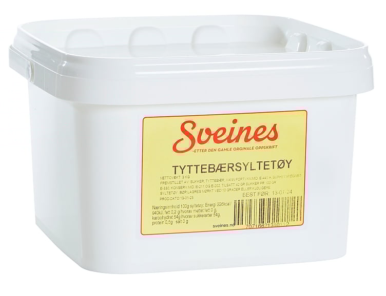 Tyttebærsyltetøy        3kg