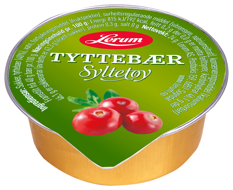Tyttebærsyltetøy 100x24g