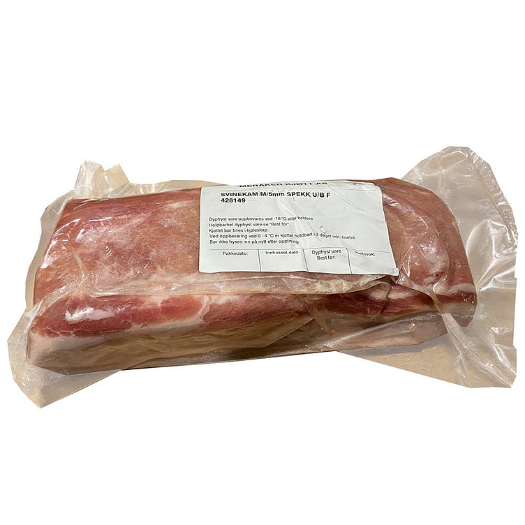 Pork loin boneless w/fat kg