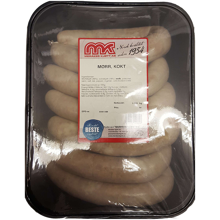 Mørr kokt    2,5kg