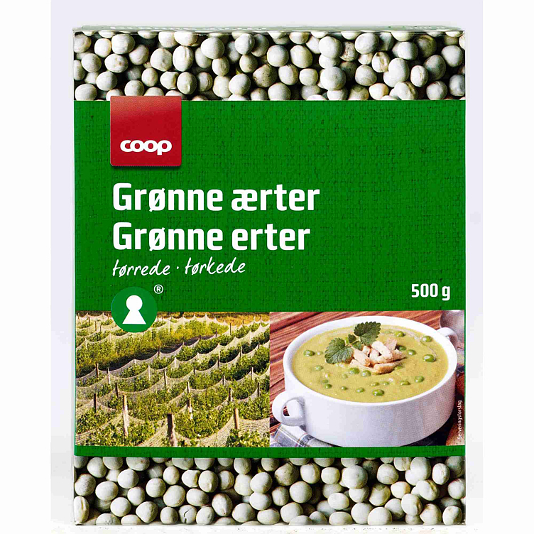 Coop erter grønne     500g