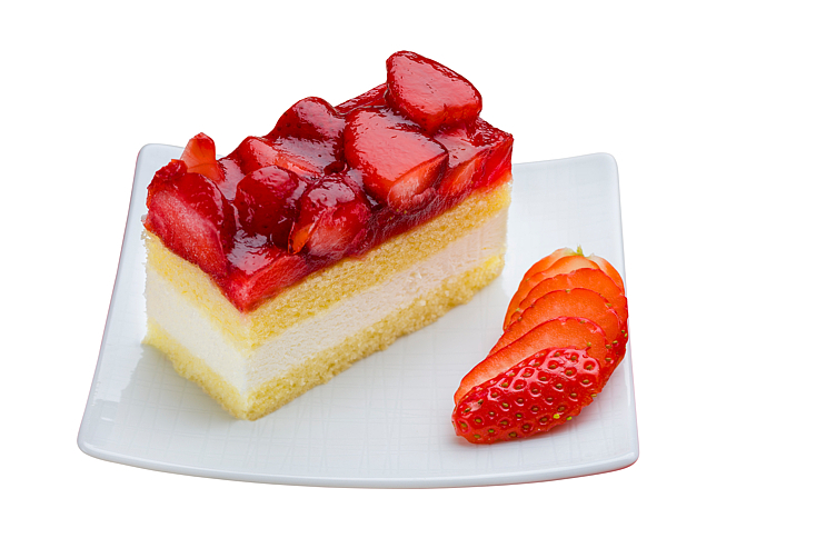 Skuffekake jordbær glutenfri 14biter   1,95kg