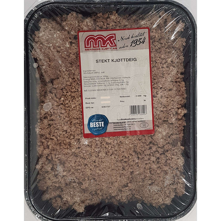 Kjøttdeig stekt  2,5kg
