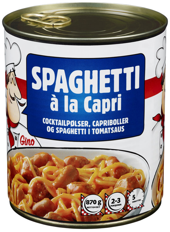 Spaghetti a la capri 1/1bx    870g