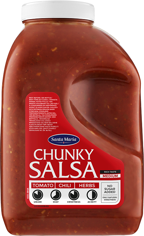 Salsa chunky medium 3,7kg