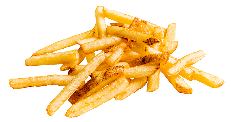 Pommes frites  rettkuttet med skall   180g