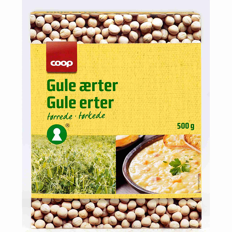 Coop erter gule         500g