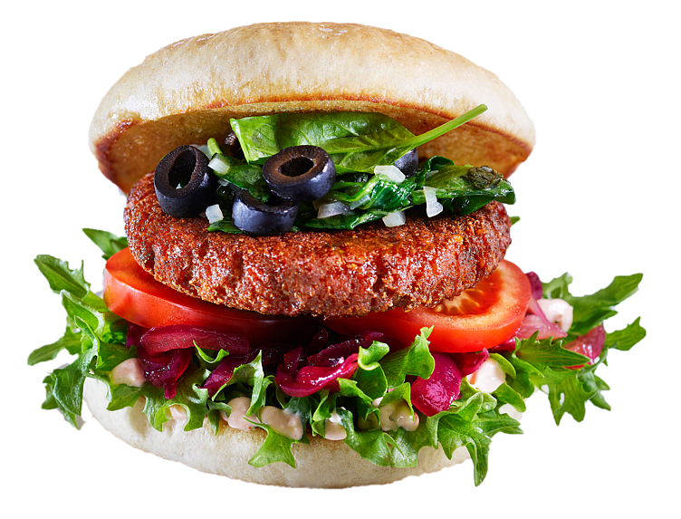 Blackbean vagetarian burger 90g  48pcs