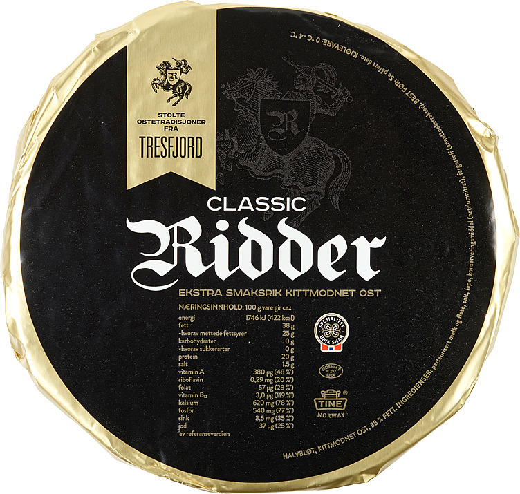 Ridderost 38% vakuumpakke  2xca1,77kg   kg