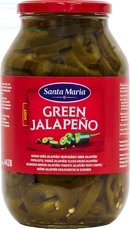 Green jalapeño hot sliced 6x900g