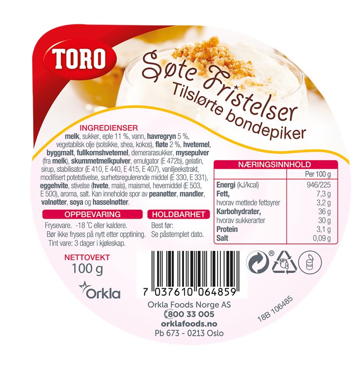 Sweet tilsl.bondepiker  33x130ml