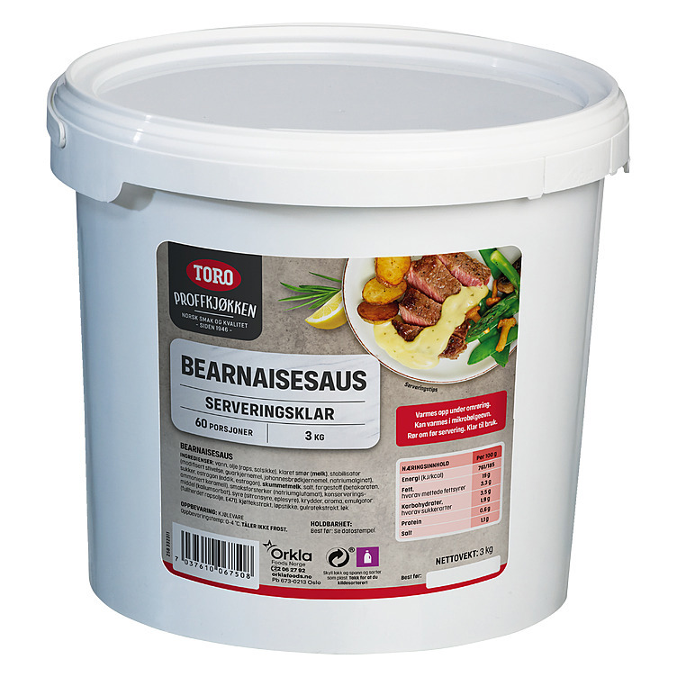 Bearnaisesaus ferdig    3kg