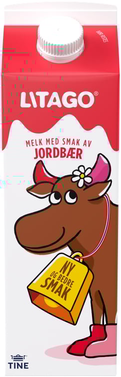 Litago melk m/jordbærsmak    500ml