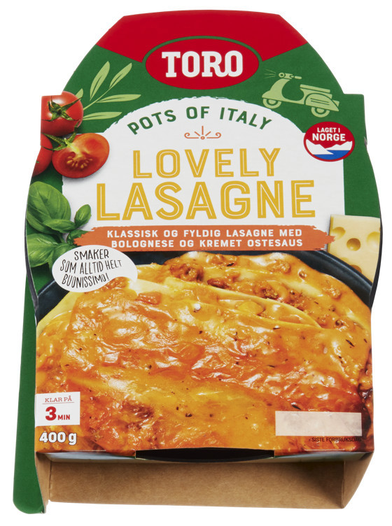 Lasagne velbekomme      400g