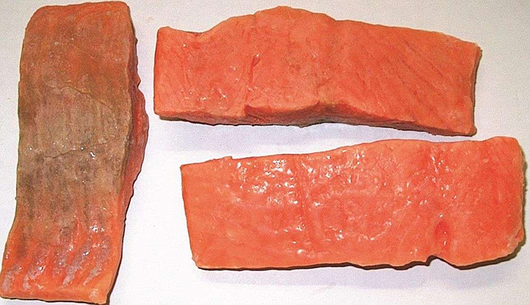 Laksefilet uten skinn og ben 3% glasering 150g 5kg