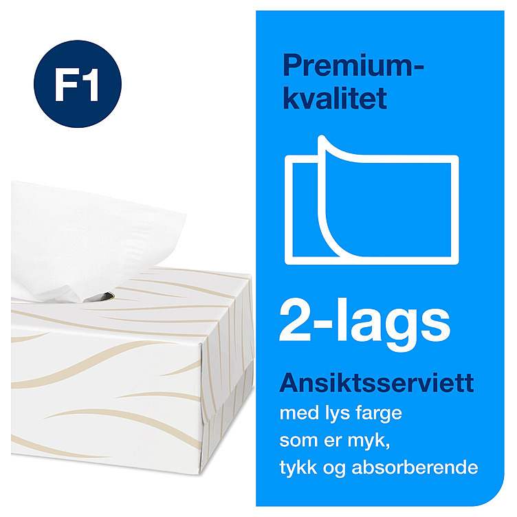 Ansiktsservietter ekstra myke (f1) 100ark