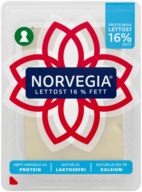 Norvegia lett skiv 16%   150g