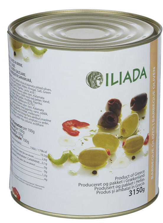 Olive mix w/o stones bbq box   3,15kg